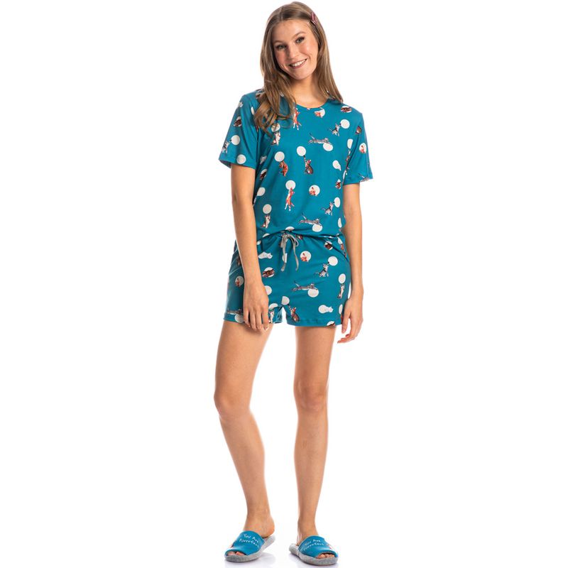 Pijama-Feminino-Curto-Cats