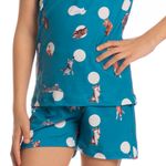 Pijama-Unissex-Infantil-Curto-Cats