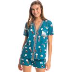 Pijama-Feminino-Curto-Abotoado-Cats-