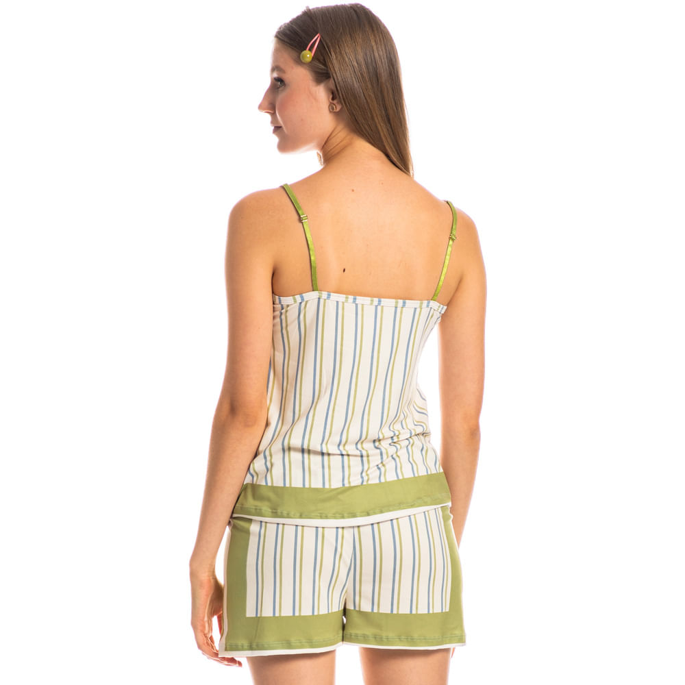 Short Doll Vira Latas Verde - Imagem 2