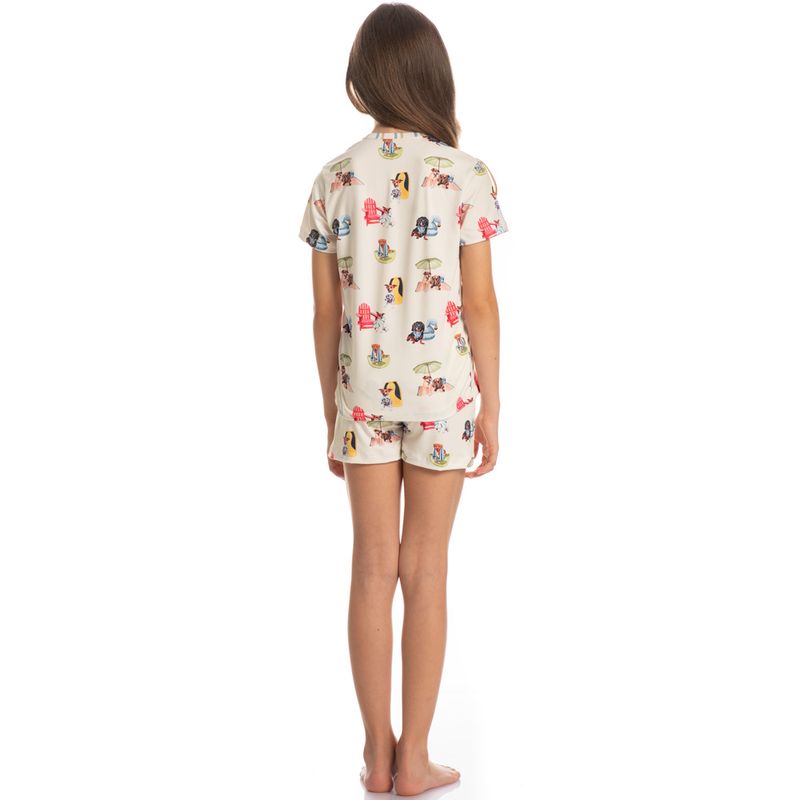 Pijama-Unissex-Infantil-Curto-Vira-Latas