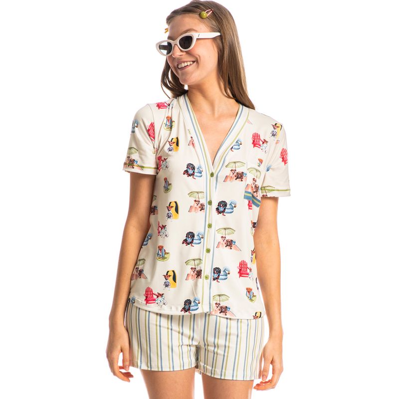 Pijama-Feminino-Curto-Abotoado-Vira-Latas
