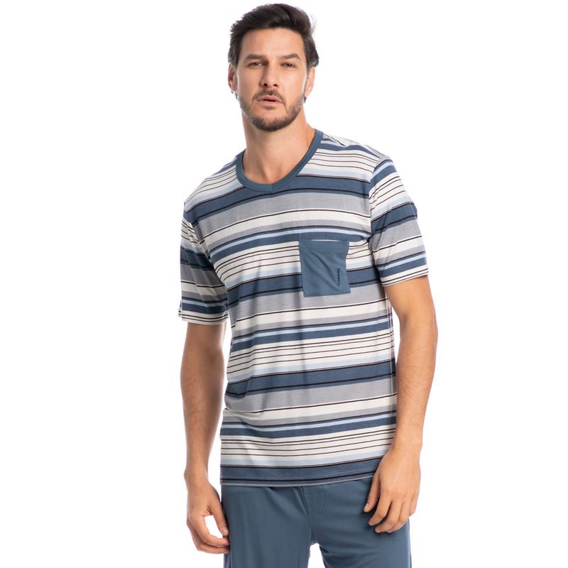 Pijama-Masculino-Curto-Listrado-Com-Bolso-Jose-Tombini