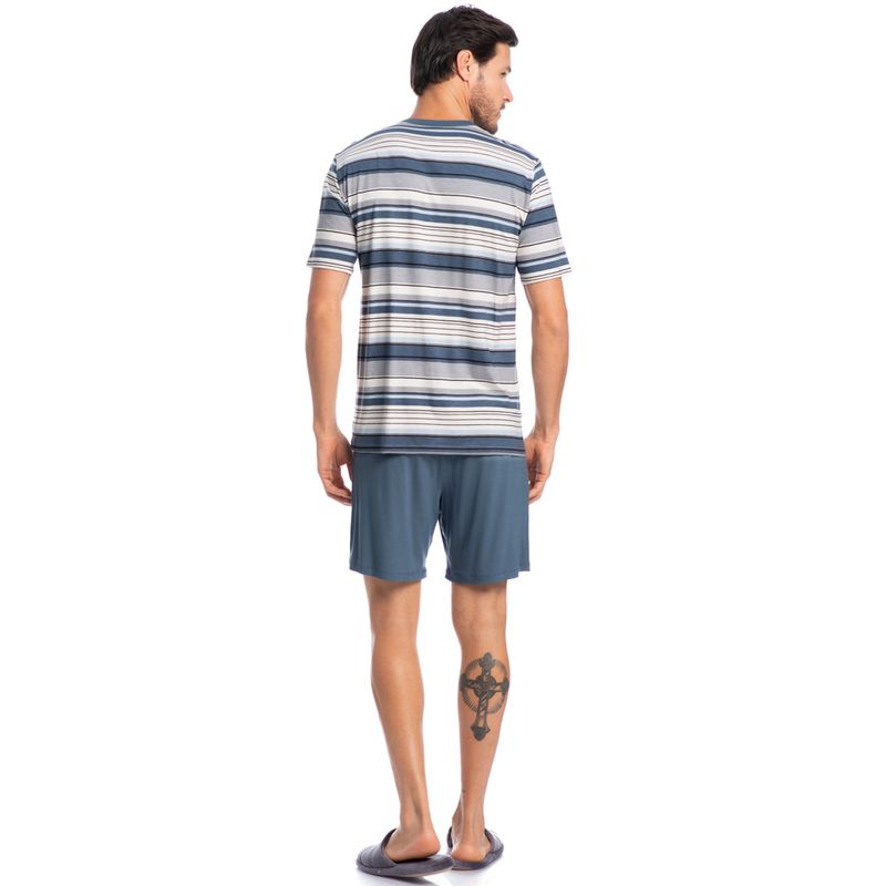 Pijama-Masculino-Curto-Listrado-Com-Bolso-Jose-Tombini