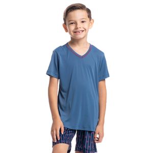 Pijama Infantil Masculino Curto Estampado Clóvis Tombini
