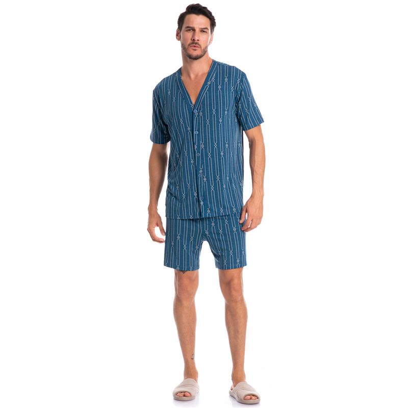 Pijama-Masculino-Curto-Abotoado-Victor-Tombini