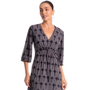 Vestido Com Manga Spina