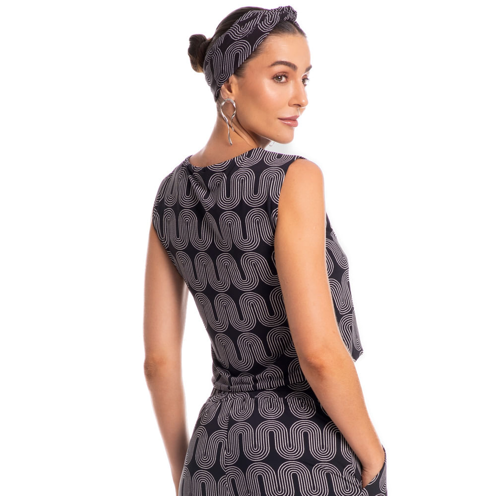 Blusa Feminina Spina Preto - Imagem 2