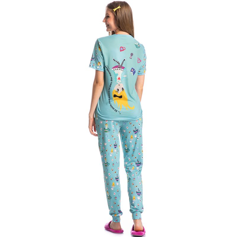 Pijama-Feminino-Longo-Manga-Curta-Marlowa
