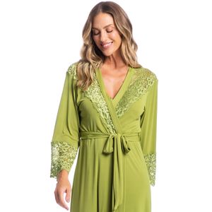 Robe Feminino Midi Com Renda Karina