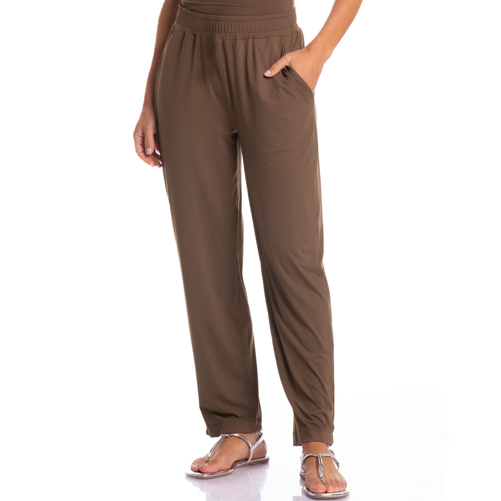 Calça Com Bolso Málaga Marrom - Imagem 1