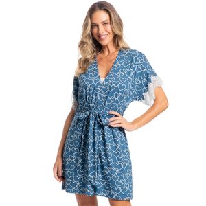 Robe Feminino Curto Com Renda Gabrielle