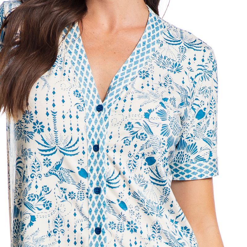 Pijama-Feminino-Curto-Abotoado-Maite-Tropical