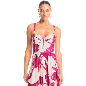 Vestido Corset Com Babado Assimétrico Afrodite