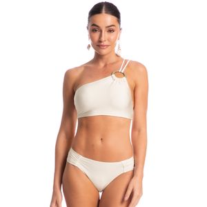 Biquíni Com Argola Franzida Média Shine