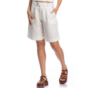 Bermuda Feminina Em Linho Noronha