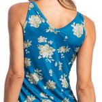 Pijama-Feminino-Longo-Camila-Floral-Azul