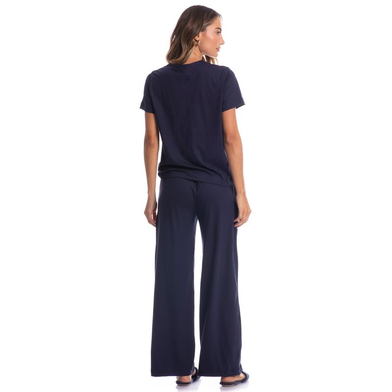 Pijama-Feminino-Longo-Manga-Curta-Duda