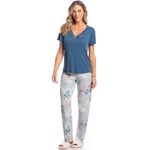 Pijama-Feminino-Longo-Manga-Curta-Olga