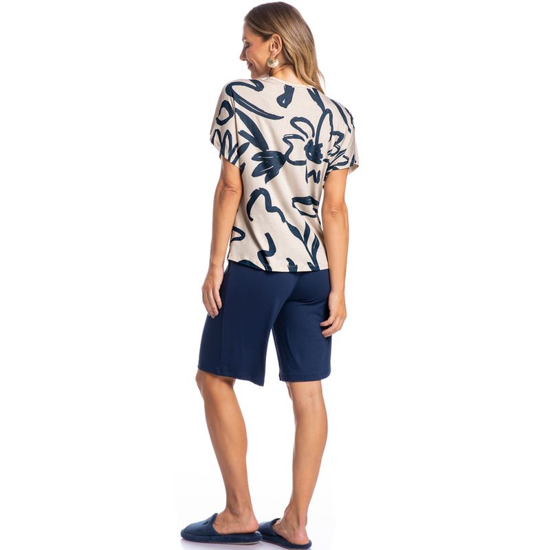 Pijama-Feminino-Bermuda-Isabel-Floral
