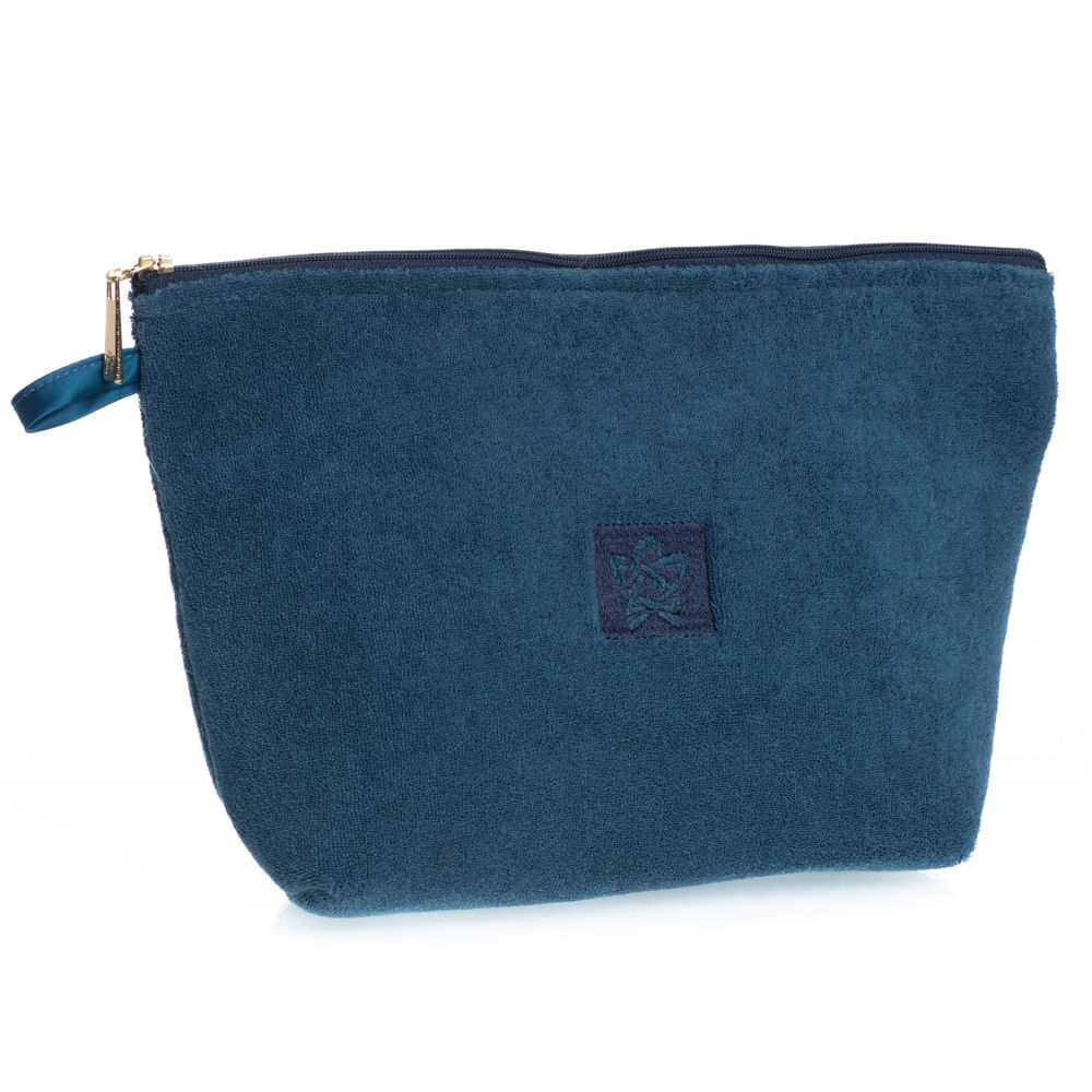 Conjunto Necessaire Em Atoalhado Rafa Azul-marinho - Imagem 2