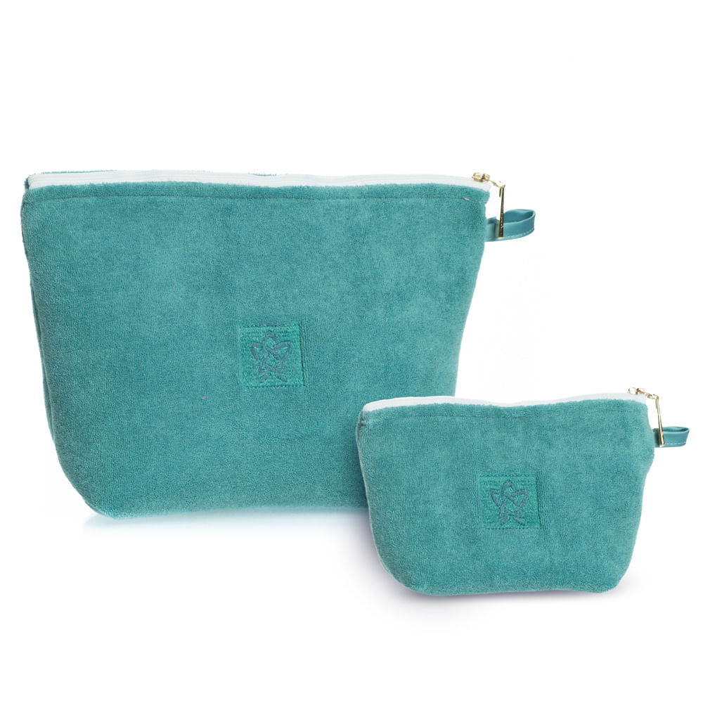 Conjunto Necessaire Em Atoalhado Rafa Azul-2 - Imagem 1
