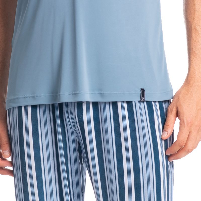 Pijama-Masculino-Longo-Manga-Curta-Estampado-Clovis-Tombini-