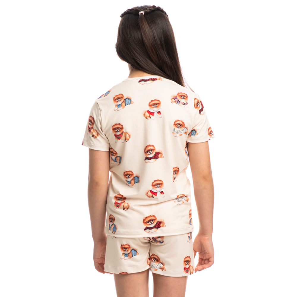 Pijama Infantil Unissex Curto Jolly Azul-2 - Imagem 2