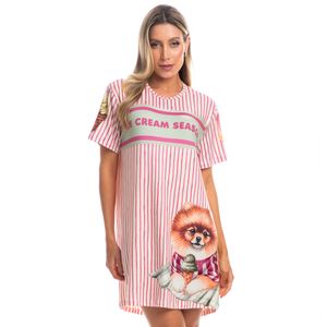 Camisão Feminino Curto Ice Cream