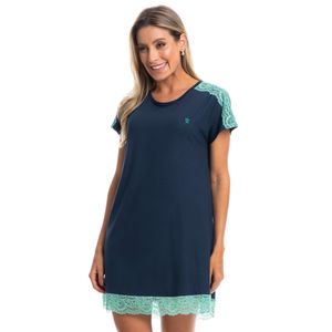 Camisão Curto Com Renda Bela