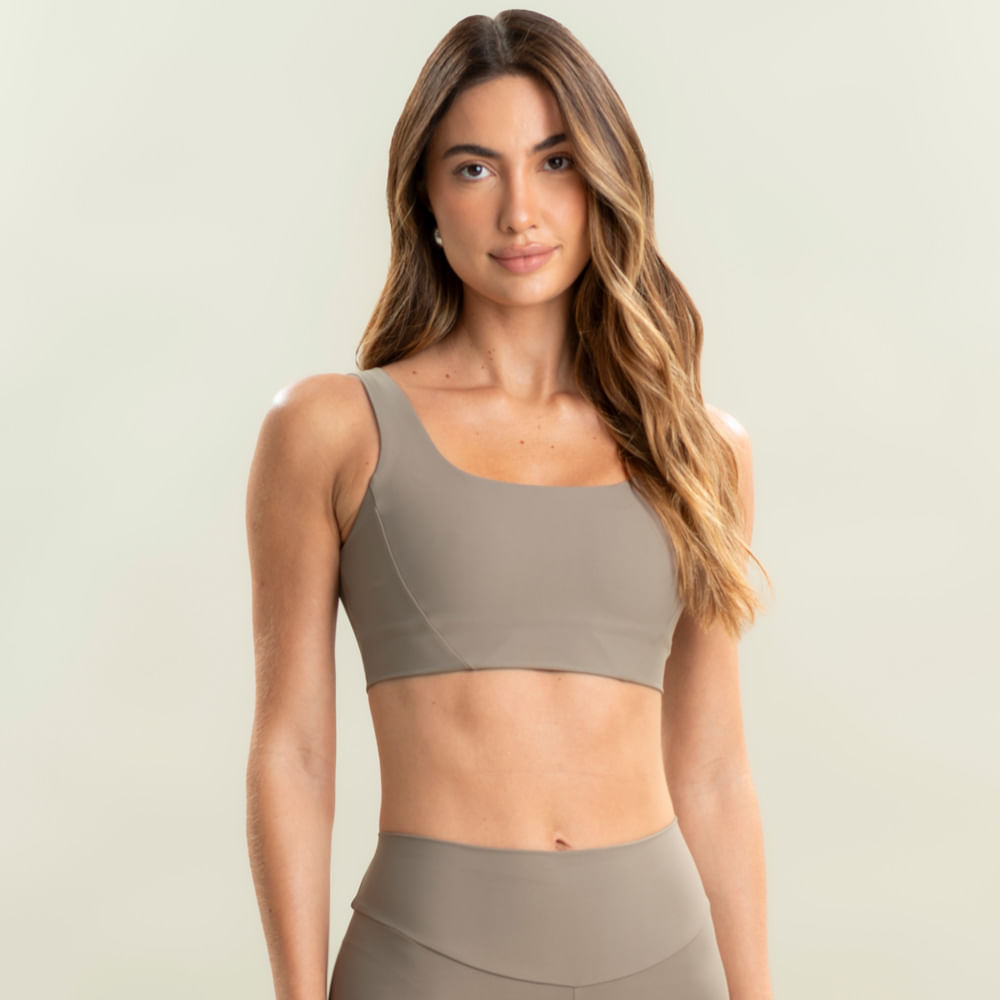 Top Square New Hazel Vivame Cinza - Imagem 1