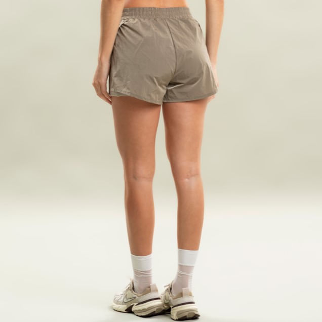 Shorts Duplo Transpassado Com Bolso Hazel Vivame Cinza - Imagem 2