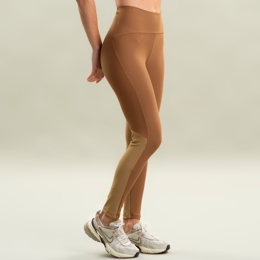 Calça Legging Feminina Perfect Shape Ultimate Vivame Bege - Imagem 1