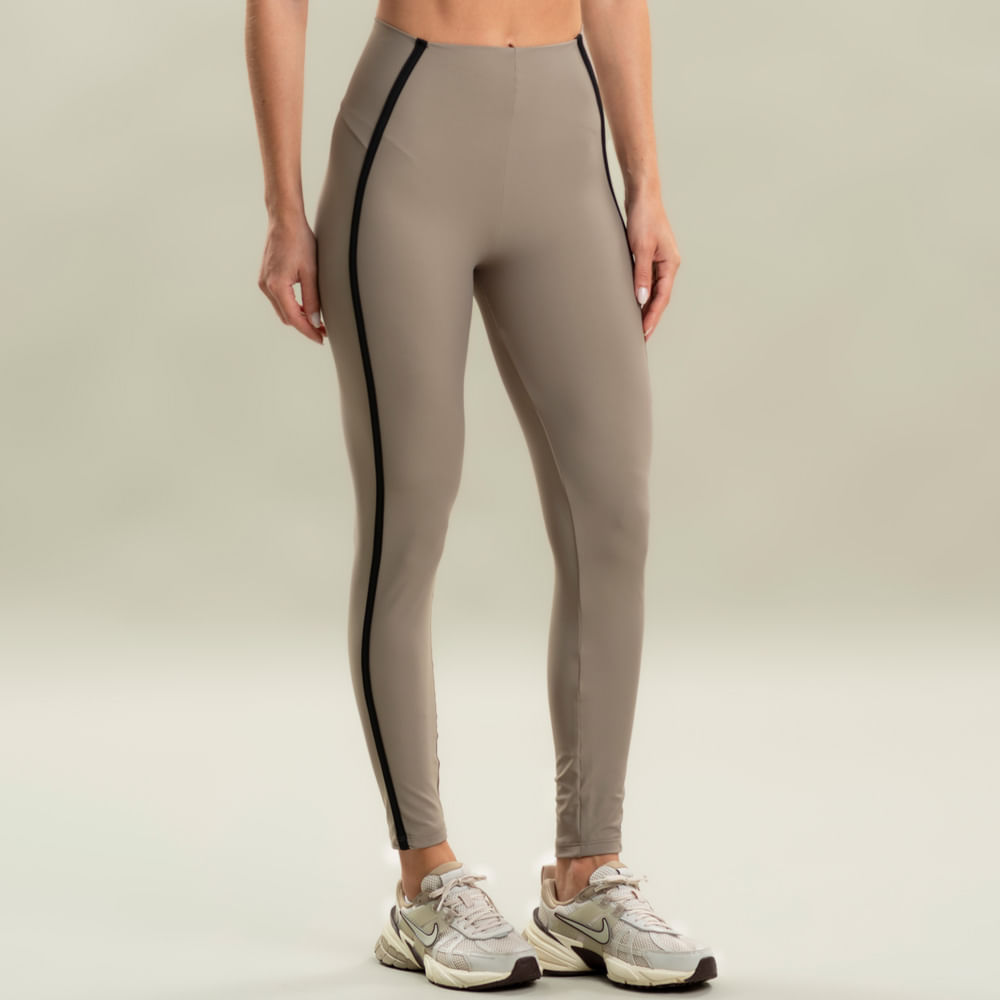 Calça Feminina Legging Invisible Slim Shape Curve Vivame Cinza - Imagem 1