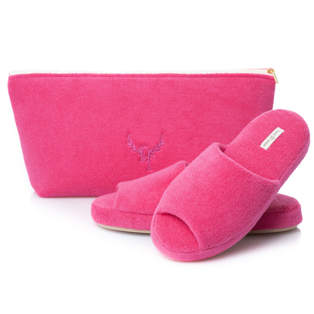 Kit Chinelo Com Necessaire Easy Rosa - Imagem 1