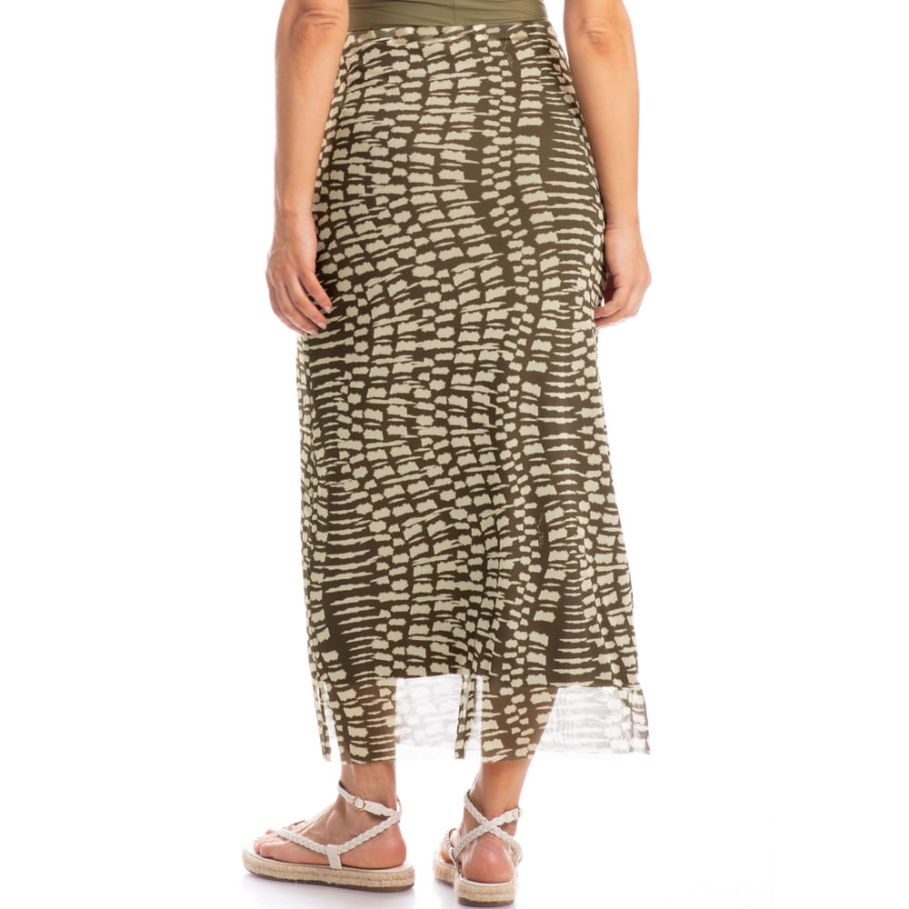 Saia De Tule Amazônica Verde - Imagem 2