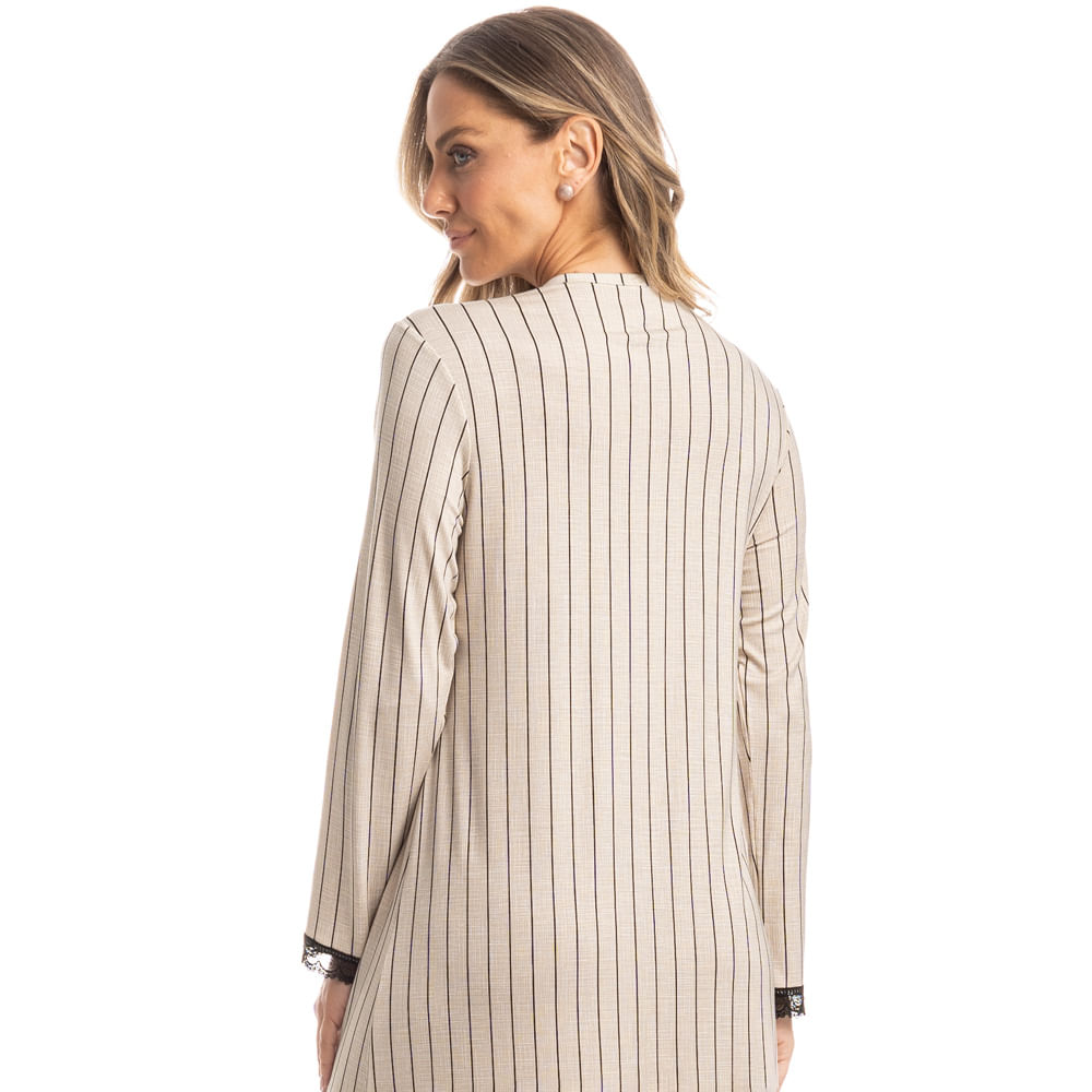 Camisão Feminino Midi Conexão Preto - Imagem 2