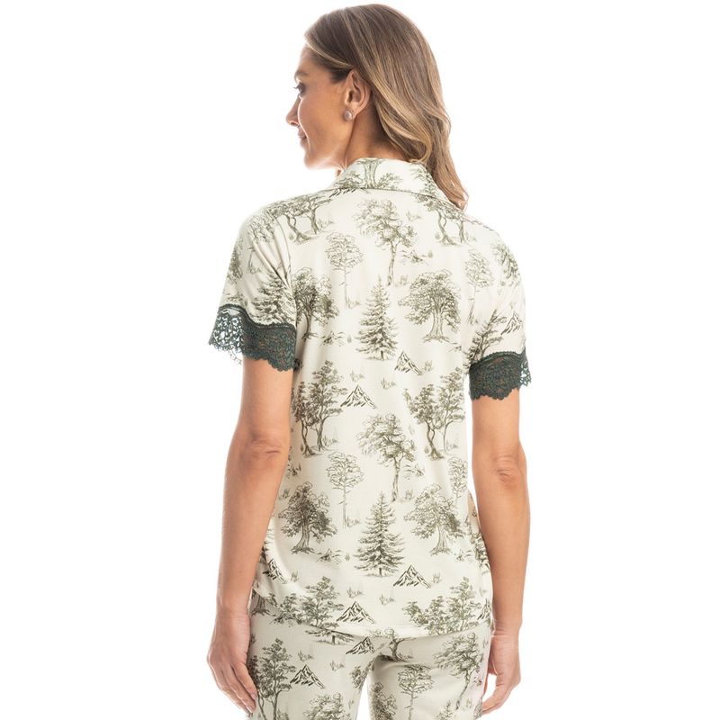 Pijama-Feminino-Longo-Manga-Curta-Americano-Figueira