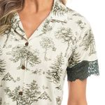 Pijama-Feminino-Longo-Manga-Curta-Americano-Figueira