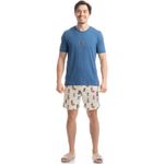 Pijama-Masculino-Curto-Winter-Friends-