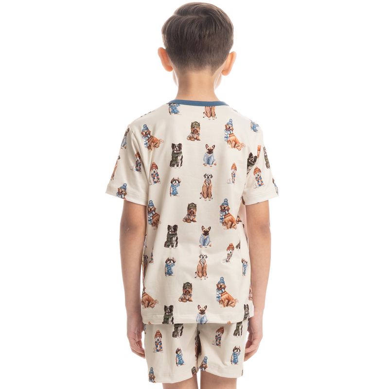 Pijama-Infantil-Unissex-Curto-Dogs-Winter-Fiends-