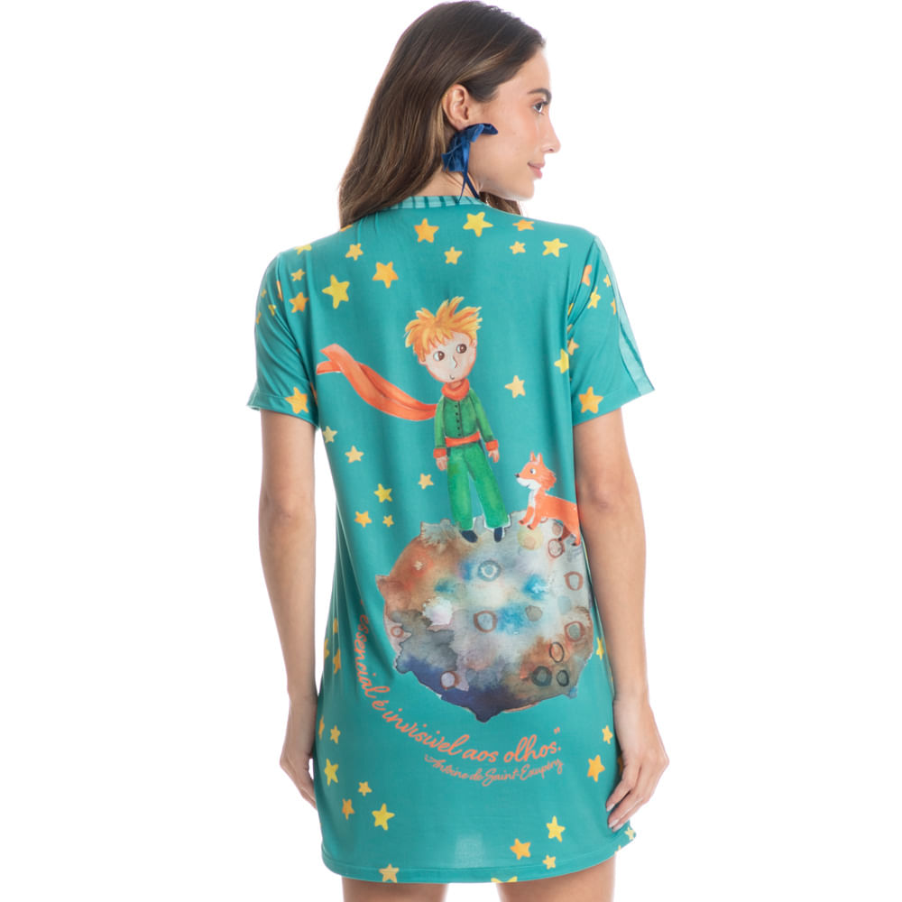 Camisão Curto Pequeno Príncipe Azul-2 - Imagem 2