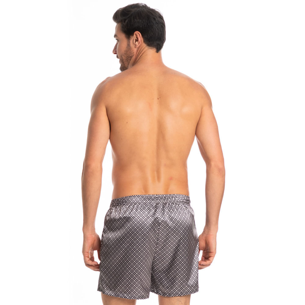 Boxer Masculina Estampada Enzo Tombini Preto - Imagem 2