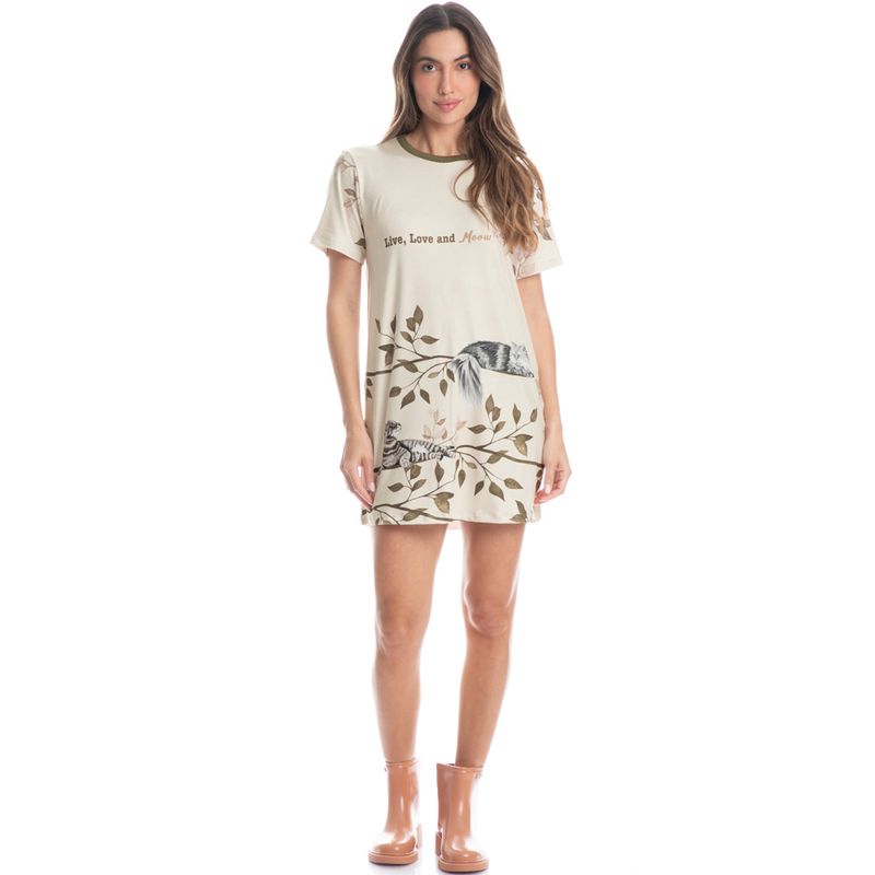 Camisao-Curto-Cats-Winter-Friends