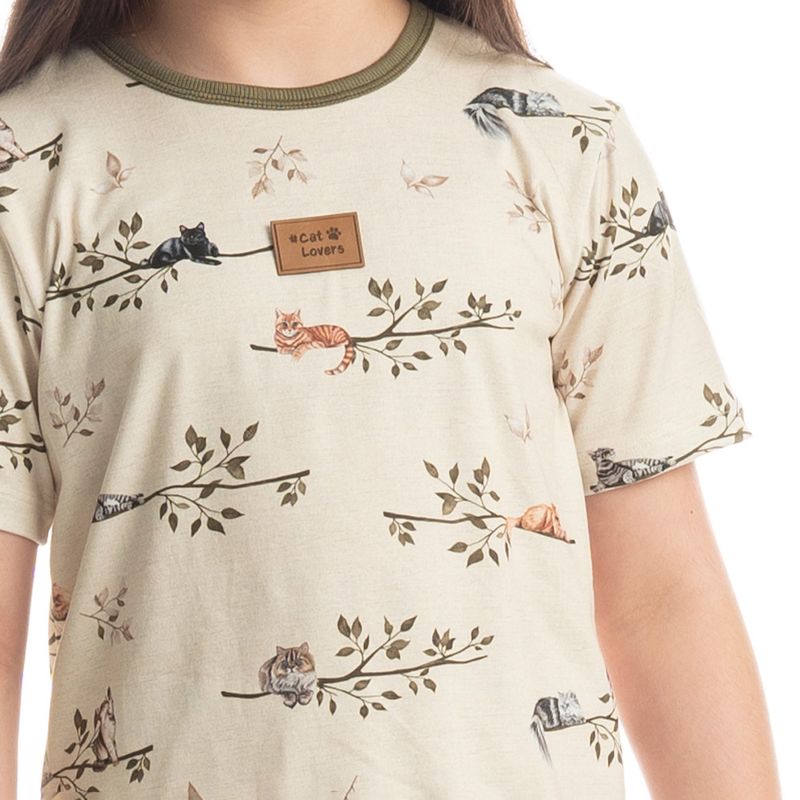 Pijama-Infantil-Unissex-Curto-Cats-Winter-Fiends