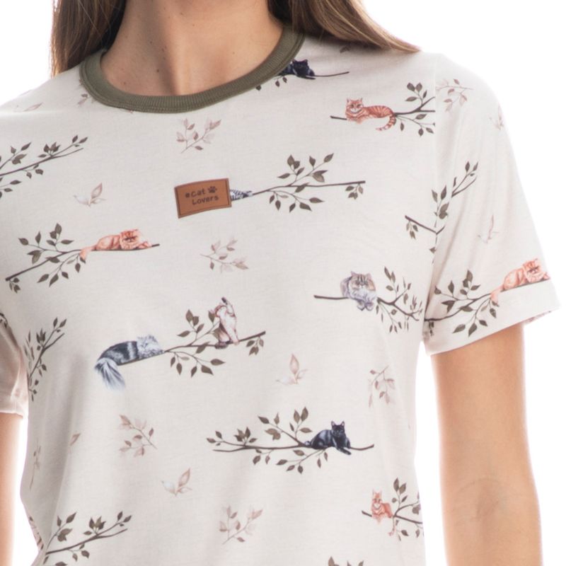 Pijama-Feminino-Curto-Cats-Winter-Fiends