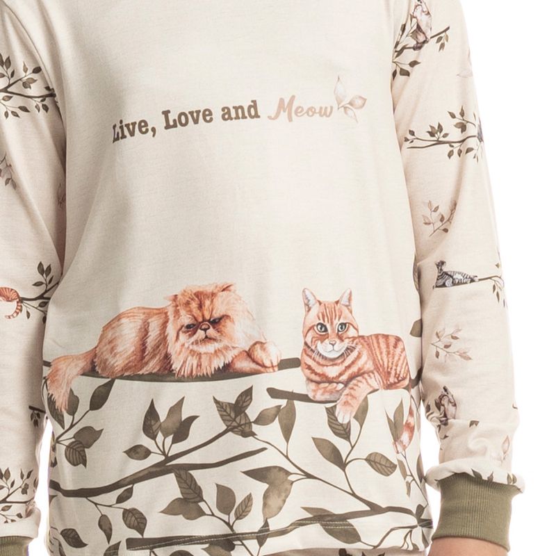 Pijama-Infantil-Unissex-Longo-Cats-Winter-Friends