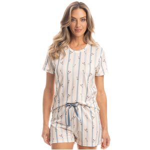Pijama Feminino Curto Flor