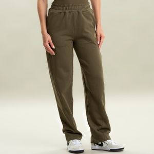 Calça Feminina Em Moletom Barrel Khaki Vivame