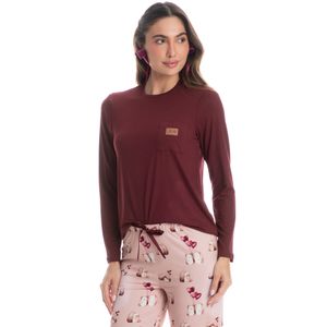 Pijama Feminino Wide Leg Cute Love